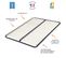 Matelas Mousse + Sommier Métal Démonté 140x190 Morgan - Hauteur 17 Cm - Soutien Ferme