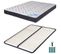 Matelas Mousse + Sommier Métal Démonté 140x190 Melior - Hauteur 20 Cm - Soutien Ferme