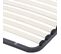 Matelas Mousse + Sommier Métal Démonté 140x190 Melior - Hauteur 20 Cm - Soutien Ferme