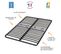 Matelas Mousse + Sommier Métal C223 160x200 Morgan - Hauteur 17 Cm - Soutien Ferme