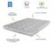 Matelas Mousse + Sommier Métal C223 140x190 Melissa - Hauteur 13 Cm - Soutien Ferme