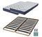 Matelas Mousse + Sommier Métal C310 2x90x190 Melior - Hauteur 20 Cm - Soutien Ferme