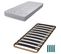 Matelas Mousse + Sommier Métal C310 90x190 Maryland - Hauteur 20 Cm - Soutien Ferme