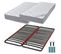 Matelas Mousse + Sommier Métal C39 2x90x190 Wave - Hauteur 19 Cm - Soutien Ferme