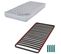 Matelas Mousse + Sommier Métal C39 90x200 Montana - Hauteur 18 Cm - Soutien Équilibré