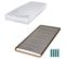 Matelas Mousse + Sommier Métal C224 90x190 Marly - Hauteur 15 Cm - Soutien Ferme