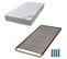 Matelas Mousse + Sommier Métal C224 90x200 Wave - Hauteur 19 Cm - Soutien Ferme