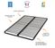 Matelas Mousse + Sommier Métal C220 2x90x190 Morgan - Hauteur 17 Cm - Soutien Ferme