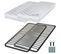 Matelas Mousse + Sommier Métal C220 2x90x190 Marly - Hauteur 15 Cm - Soutien Ferme