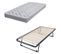 Sommier Gigogne + Matelas Morgan - 80x190 - Mousse - 20 Lattes Bois - Gain De Place