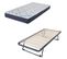 Sommier Gigogne + Matelas Melior - 90x190 - Mousse - 20 Lattes Bois - Gain De Place