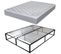 Sommier Démontable Surélevé Kit27 + Matelas Madere - 40 Lattes Bois - Gain De Place