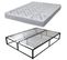 Sommier Démontable Surélevé Kit27 + Matelas Maryland - 40 Lattes Bois - Gain De Place