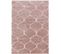 Salma - Tapis à Poils Longs Et Motifs Alhambra - Rose Et Blanc 280 X 370 Cm