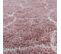 Salma - Tapis à Poils Longs Et Motifs Alhambra - Rose Et Blanc 280 X 370 Cm