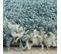 Salma - Tapis à Poils Longs Et Motifs Alhambra - Turquoise Et Blanc 160 X 230 Cm