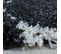 Salma - Tapis à Poils Longs Et Motifs Alhambra - Noir Et Blanc 120 X 170 Cm