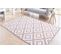 Scandinave Tapis Nordic à Losanges - Rose Et Blanc 200 X 290 Cm