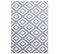 Scandinave Tapis Nordic à Losanges - Gris Et Blanc 200 X 290 Cm