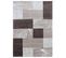 Monica - Tapis Effet Patchwork De Matières - Marron Et Beige 200 X 290 Cm