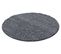 Shaggy - Tapis Uni Rond - Gris 080 X 080 Cm