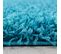 Shaggy - Tapis Uni à Poils Longs - Turquoise 200 X 290 Cm