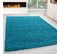 Shaggy - Tapis Uni à Poils Longs - Turquoise 200 X 290 Cm