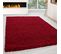 Shaggy - Tapis Uni à Poils Longs - Rouge 200 X 290 Cm