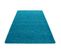 Shaggy - Tapis Uni à Poils Longs - Turquoise 140 X 200 Cm