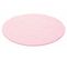 Shaggy - Tapis Uni Rond - Rose 120 X 120 Cm