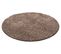 Shaggy - Tapis Uni Rond - Café 120 X 120 Cm