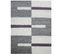 Roma - Tapis Shaggy à Motifs Traits - Lila Et Gris 080 X 250 Cm