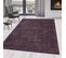 Tapis Kilim Noir Et Violet Lavable En Machine 200x290cm