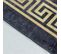 Tapis Noir Et Gold Lavable En Machine 140x200cm