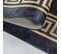 Tapis Noir Et Gold Lavable En Machine 140x200cm