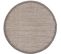 Flät - Tapis Rond Scandinave Tressées Mocca Et Crème 160x160cm