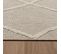 Tapis Effet Jute Naturel à Relief Losanges Beige 120 X 170 Cm