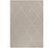 Tapis Effet Jute Naturel à Relief Losanges Beige 080 X 250 Cm