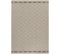 Tapis Effet Jute Naturel à Relief Stries Beige 160 X 230 Cm