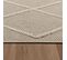 Tapis Effet Jute Naturel à Relief Géométrique Beige 240 X 340 Cm