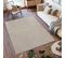 Tapis Effet Jute Naturel à Relief Pavés Beige 240 X 340 Cm