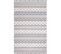 Tapis Boho Chic à Franges Tressées Gris/crème 200x290cm