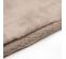 Tapis De Fourrure Velours Beige Taupe 120x170cm