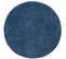 Tapis à Poils Longs Rond Softy Bleu 200x200cm