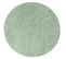 Tapis à Poils Longs Rond Softy Vert Amande 200x200cm