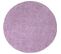 Tapis à Poils Longs Rond Softy Violet De Parme 160x160cm