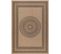 Tapis De Salon Naturel Aspect Jute Motifs Géométrique Beige Et Noir 80x150cm