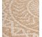 Tapis De Salon Naturel Aspect Jute Motifs Géométrique Beige Et Crème 280x370cm