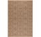 Tapis De Salon Aspect Jute Naturelle Beige Et Noir 160x230cm