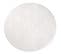 Tara - Tapis Rond à Relief Géométrique Couleur Uni Blanc 200x200cm